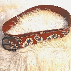 NWOT Free People leather daisy belt sz xs/ sm